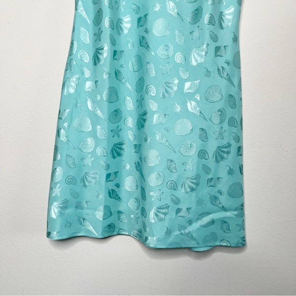 NWT SHOW ME YOUR MUMU Serenade Mini Dress in Aquamarine Shell - Picture 5 of 9